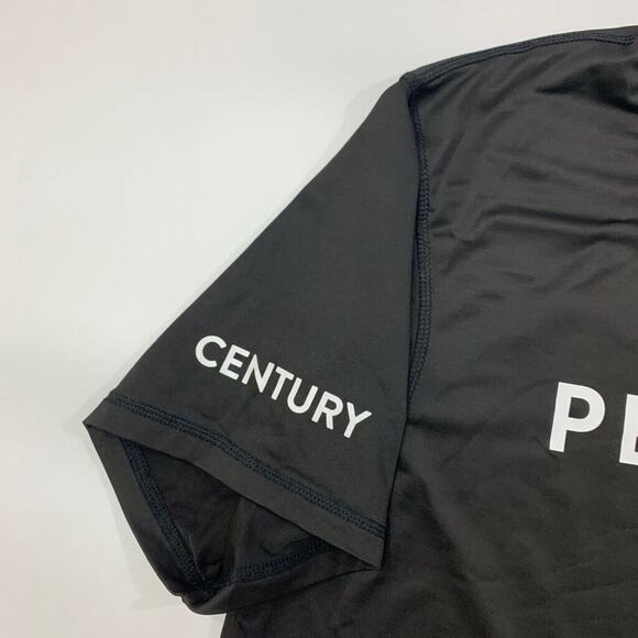 Peloton T Shirt Mens L Large Black Stretch Moisture Wicking Century Club Cycling - Picture 6 of 12